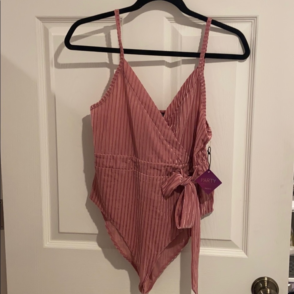 Brand new pink body suit